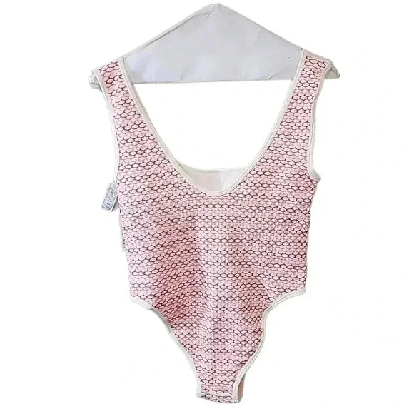 Womens Seamless honeycomb print body suit. Size Large - Picture 4 of 9